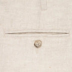 Pantalon Lino Classic Fit Perry Ellis PS00153 - Habano Claro - Detalle bolsillo