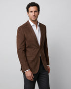 Saco Gamuza Classic Fit Guy Laroche SA00363 - Cafe Oscuro - Modelo plano americano lookbook