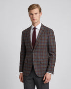 Saco Cuadros Classic Fit Guy Laroche SA00479 - Marron - Modelo plano americano lookbook