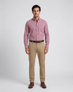 Camisa Sport Guy Laroche CS00681G - Rojo - Modelo cuerpo completo