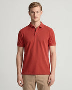 Camiseta Polo Classic Fit Perry Ellis CM00129 - Rojo - Modelo plano americano lookbook