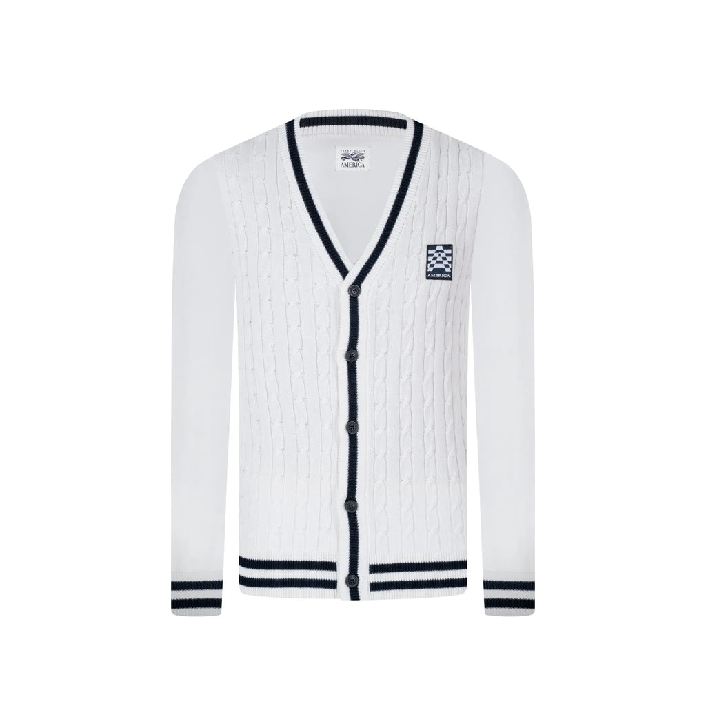 Sweater Perry Ellis Abierto SW00110 - Blanco - portrait