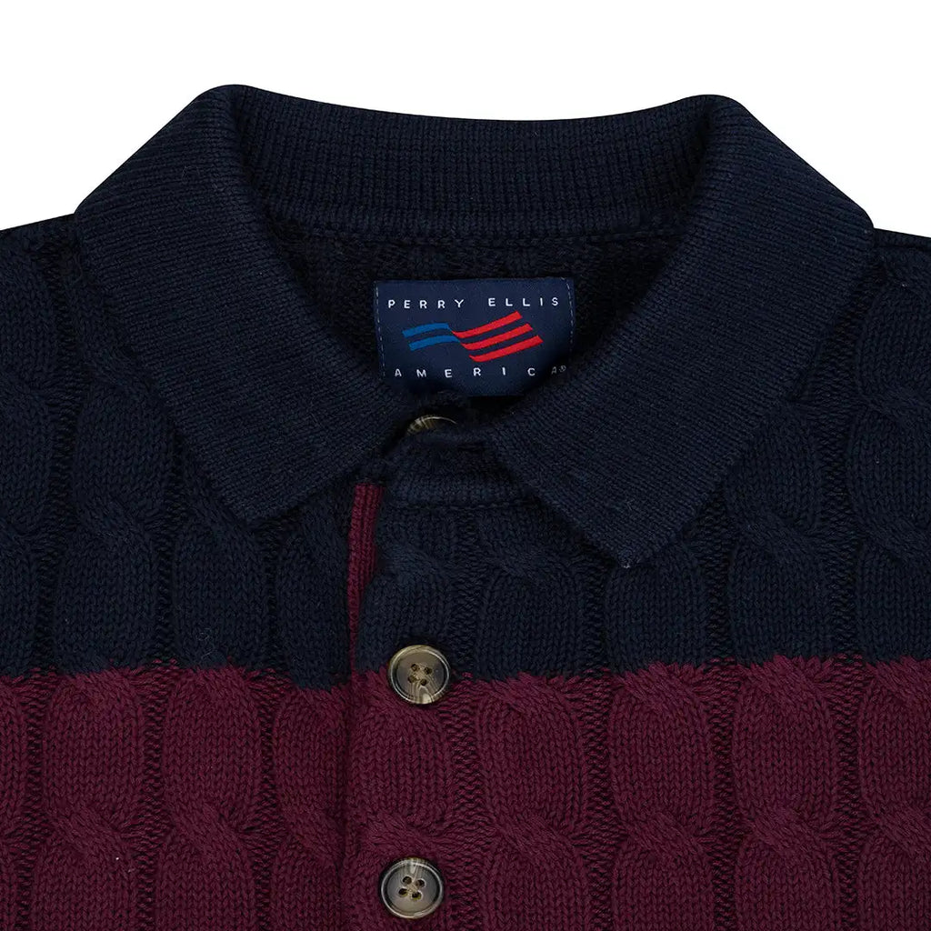 Sweater Perry Ellis Polo Vinotinto SW00132