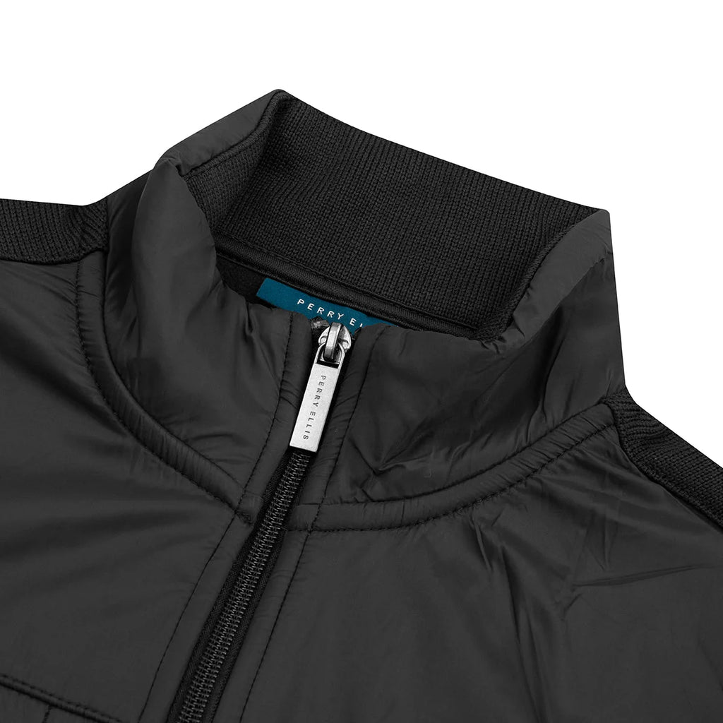 Chaleco Perry Ellis SW00094 - Negro - Detalle cuello