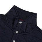 Sweater Perry Ellis Half Button SW00096 - Azul Oscuro - lateral
