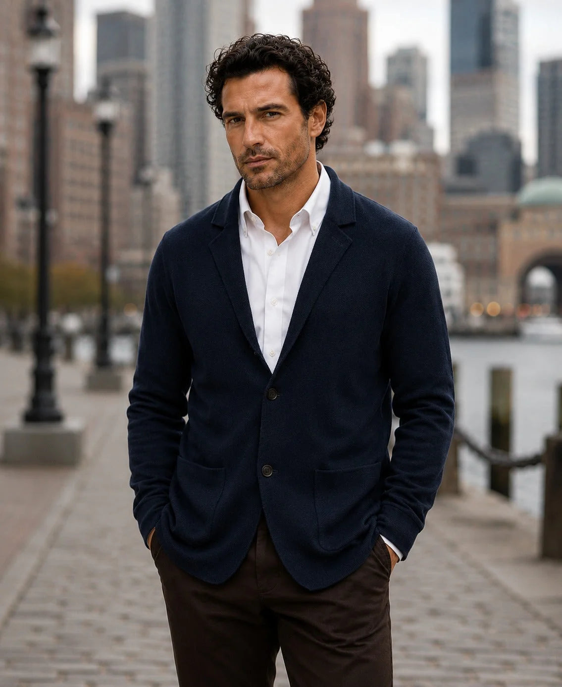 Sweater Blazer 100% Lana Brooks Brothers SW00120 Imagen principal del producto