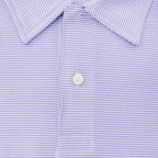 Camiseta Polo mini rayas Brooks Brothers CM00157 - Lila - Detalle cuello