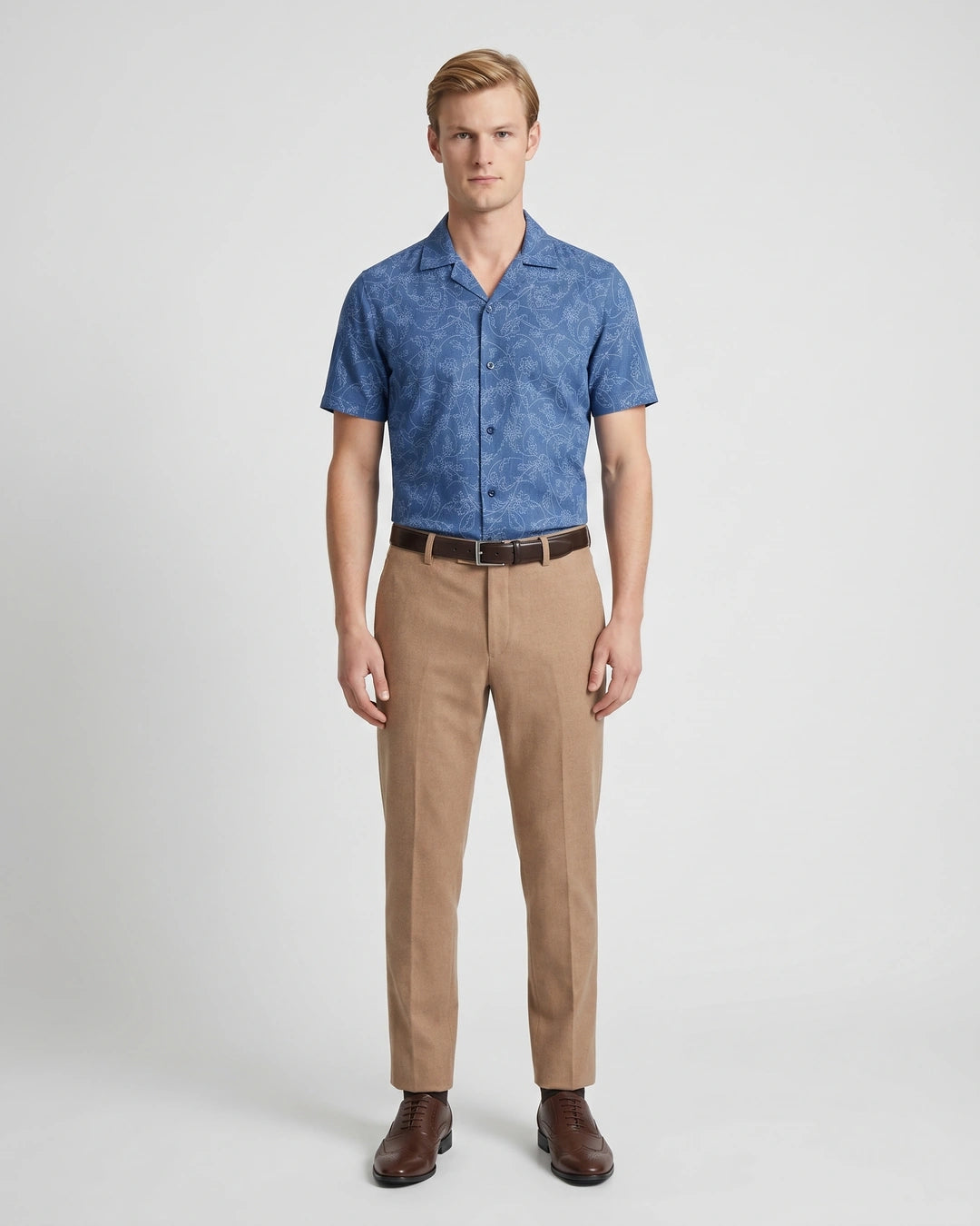 Camisa Sport Azul Classic Fit Perry Ellis CS00880C Imagen secundaria del producto