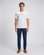 T-Shirt Perry Ellis Blanco TS00013 - Blanco - Modelo cuerpo completo