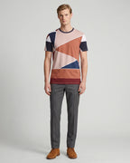 T-Shirt Perry Ellis TS00016 - Multicolor - Modelo cuerpo completo