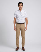 Camisa Sport Blanco Classic Fit Perry Ellis CS00884C - Blanco - Modelo cuerpo completo