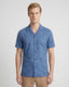 Camisa Sport Azul Classic Fit Perry Ellis CS00880C - Azul - Modelo plano americano lookbook
