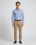 Camisa Formal Rayas Brooks Brothers CC01082 - Azul Rayas - Modelo cuerpo completo