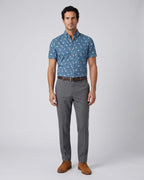 Camisa Sport Azul Medio Classic Fit Perry Ellis CS00884C - Azul Medio - Modelo cuerpo completo
