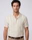 Camisa Sport Beige Classic Fit Perry Ellis CS00886 - Beige - Modelo plano americano lookbook