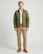 Chaqueta Acolchada (Diamond Liner) Brooks Brothers CH00133 - Verde Medio - Modelo cuerpo completo