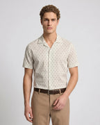 Camisa Sport Manga Corta Perry Ellis CS00882C - Verde - Modelo plano americano lookbook