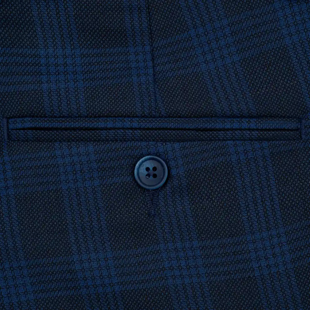 Vestido Classic Fit Azul Oscuro Lana 100% Brooks Brothers VE04284