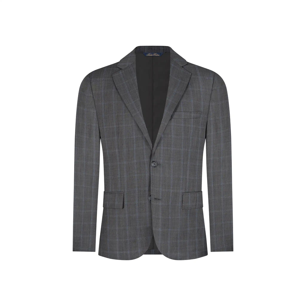 Vestido Classic Fit Gris Claro Lana 100% Brooks Brothers VE04286