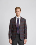 Saco Cuadros Classic Fit Guy Laroche SA00479 - Vino - Modelo plano americano lookbook