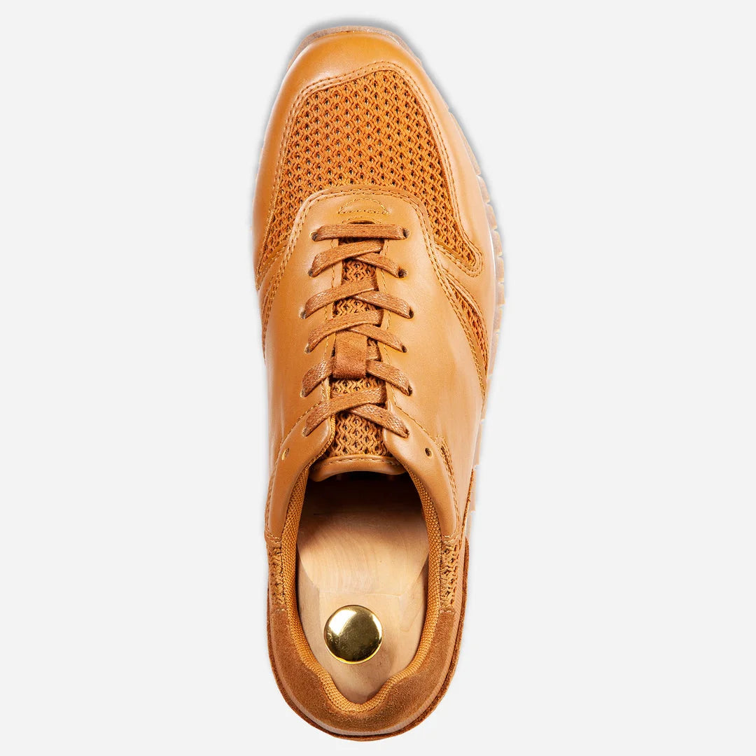 Sneakers Casual Austin Reed ZA00116 - Habano Oscuro - Detalle textura