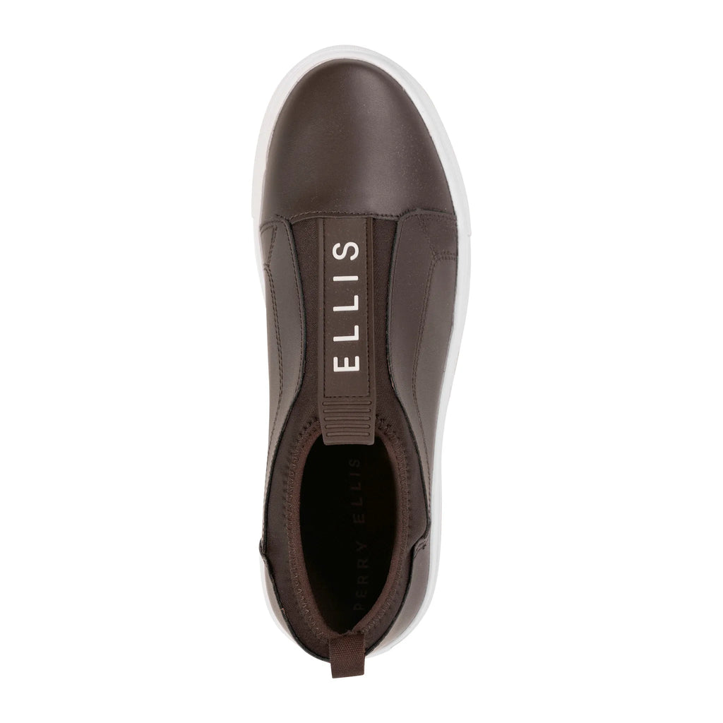 Sneakers Casual Perry Ellis ZS00123 - Marron - Detalle logo