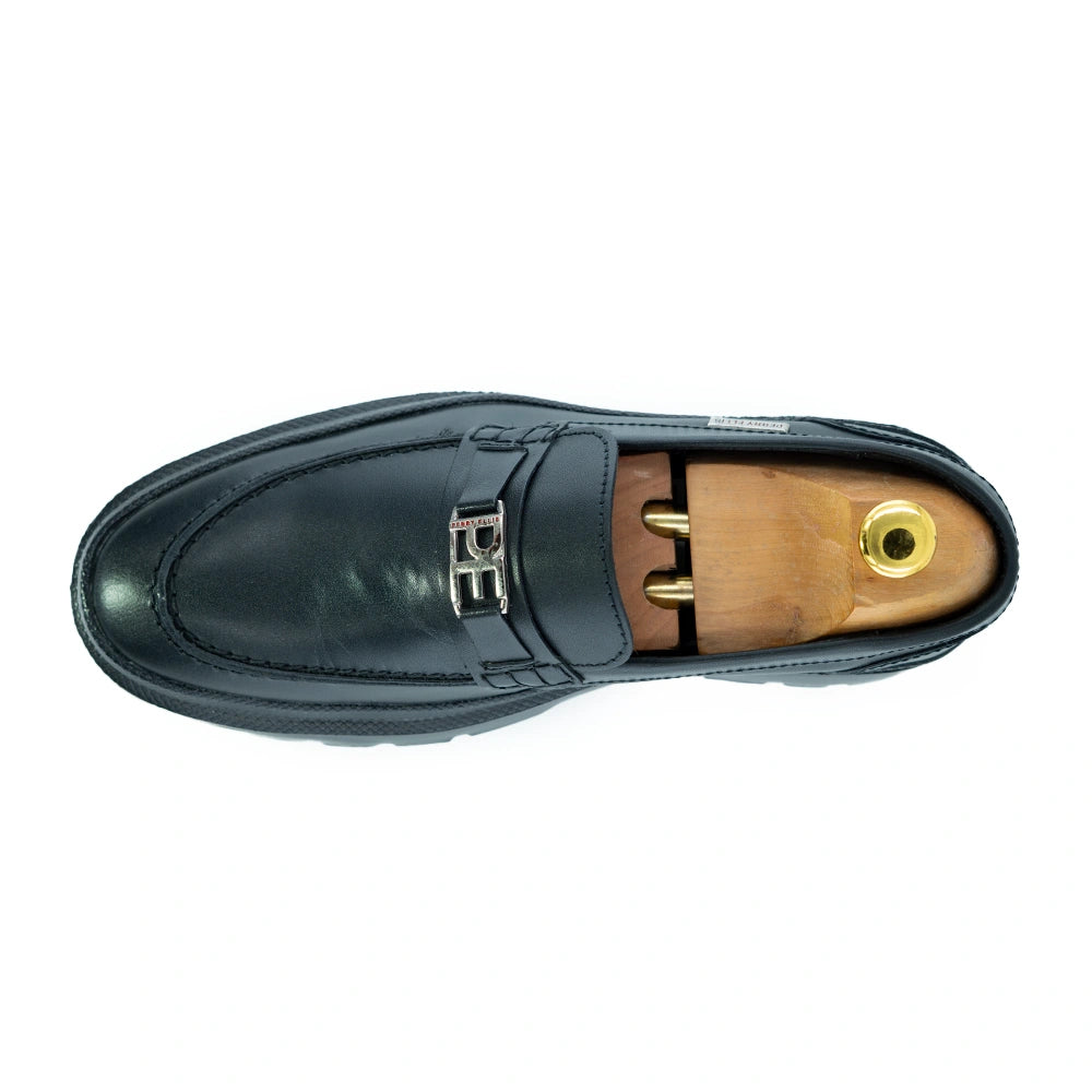 Zapato Formal Loafer Perry Ellis ZF00119 - Negro - Detalle logo