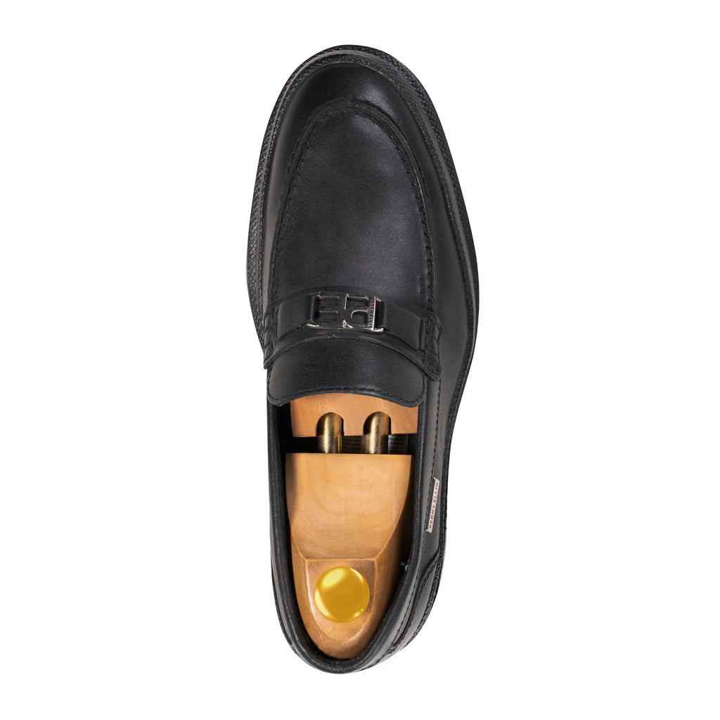 Zapato Formal Loafer Perry Ellis ZF00119 - Negro - Detalle logo