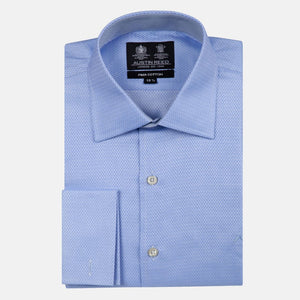 Camisa formal de mancornas azul medio CC00804D012
