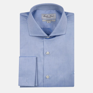 Camisa formal de mancornas azul medio CC00808D012