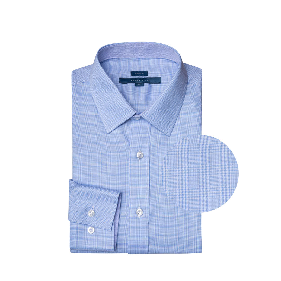 Camisa Formal en color Azul Medio de Perry Ellis CC01008012