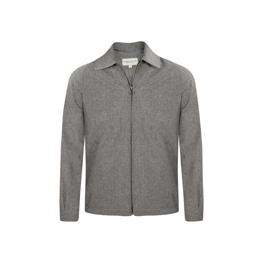 Chaqueta Hombre Casual Knit Gris Claro - Perry Ellis Chile