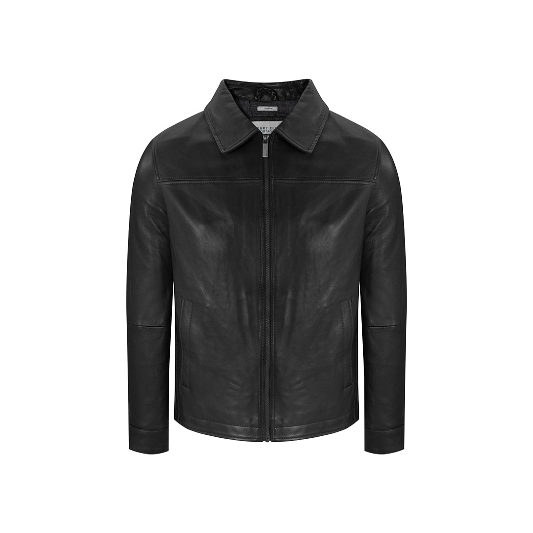 Chaqueta de Cuero en color Negro de Perry Ellis CHC0001031