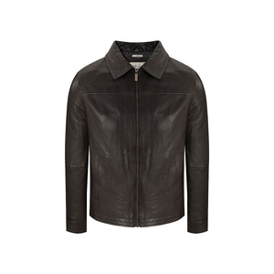 Chaqueta de Cuero en color Café Oscuro de Perry Ellis CHC0001052