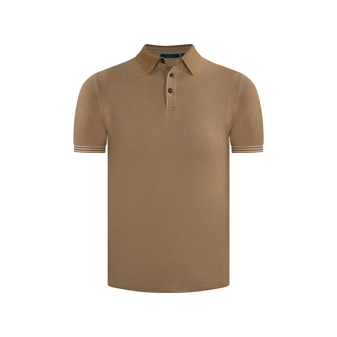 Camiseta Tipo Polo en color Camel de Perry Ellis CM00112061