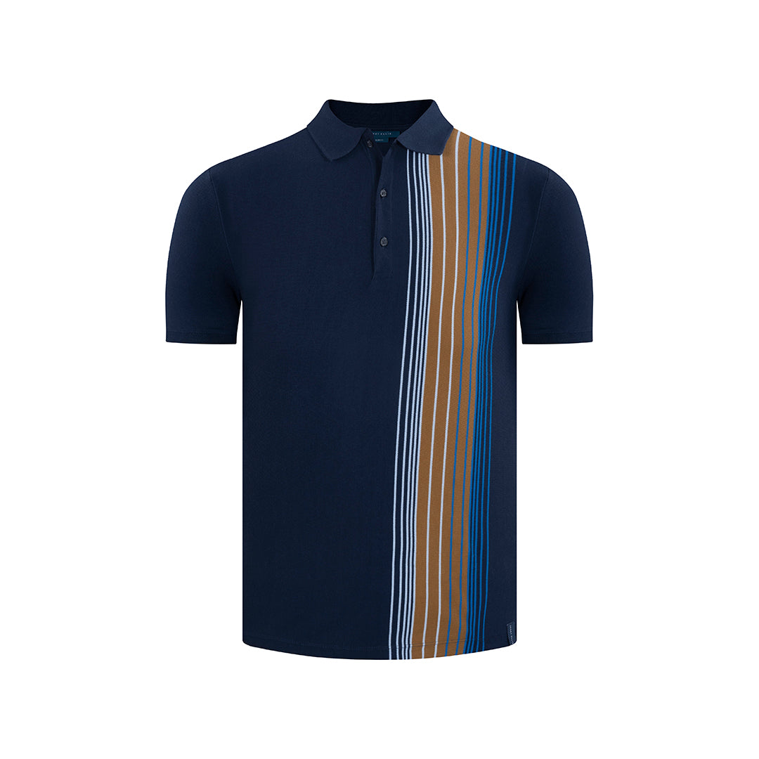 Camiseta Tipo Polo en color Azul Oscuro de Perry Ellis CM00116013