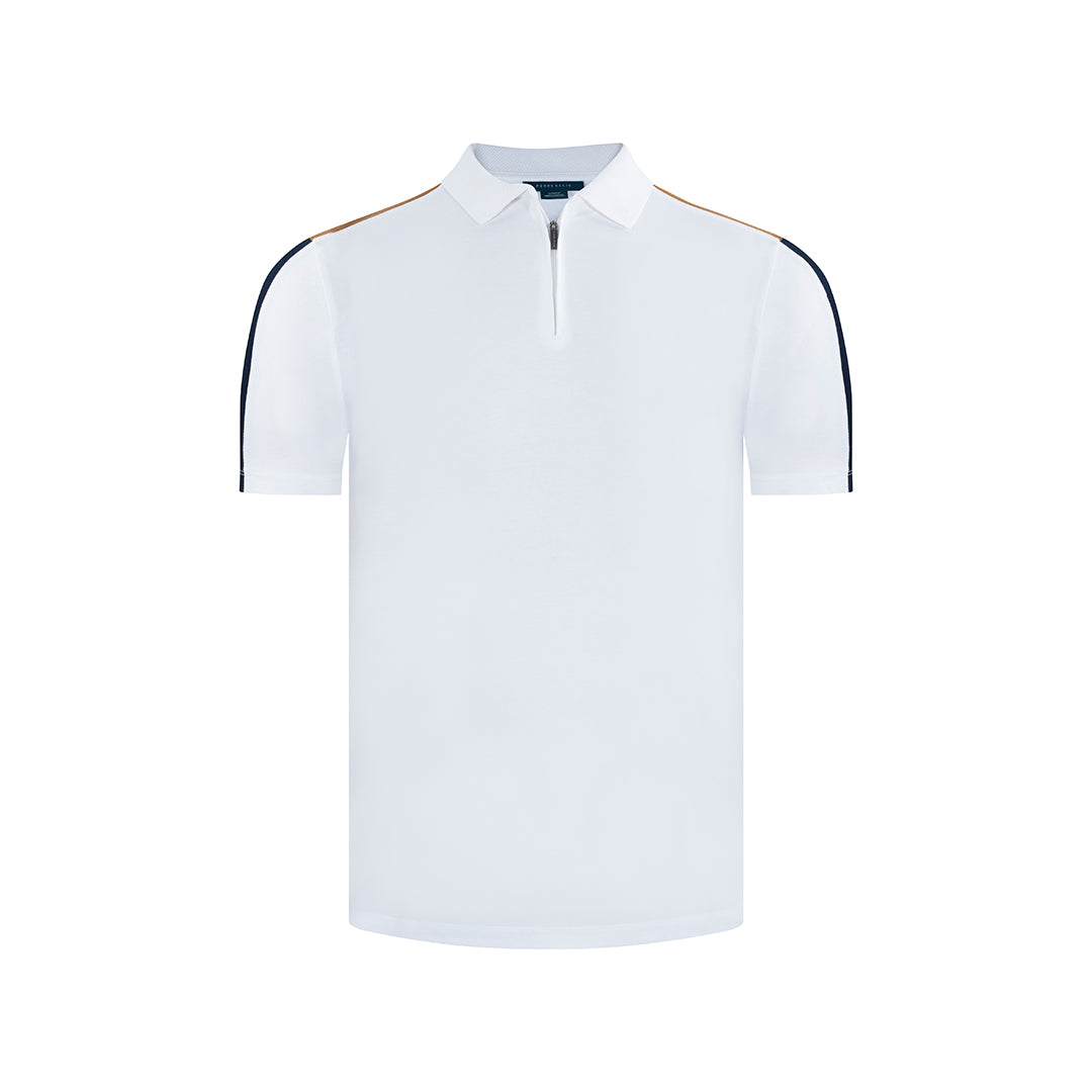 Camiseta Tipo Polo en color Blanco de Perry Ellis CM00117000