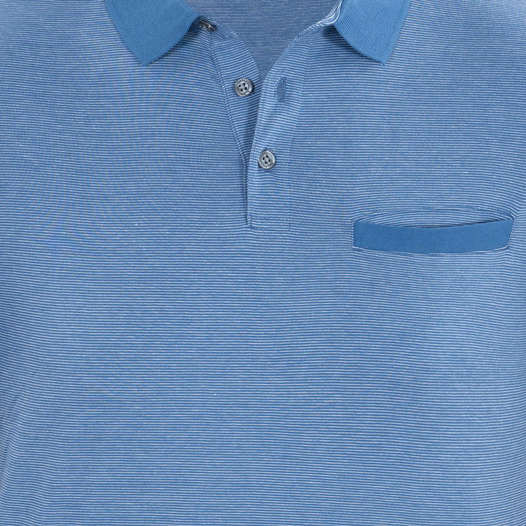 Camiseta Tipo Polo en color Azul Claro de Perry Ellis CM00126011