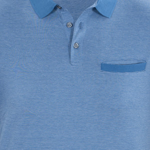Camiseta Tipo Polo en color Azul Claro de Perry Ellis CM00126011