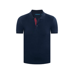 Camiseta Tipo Polo en color Azul Oscuro de Perry Ellis CM00127013