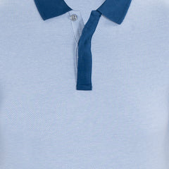 Camiseta Tipo Polo en color Azul Claro de Perry Ellis CM00128011