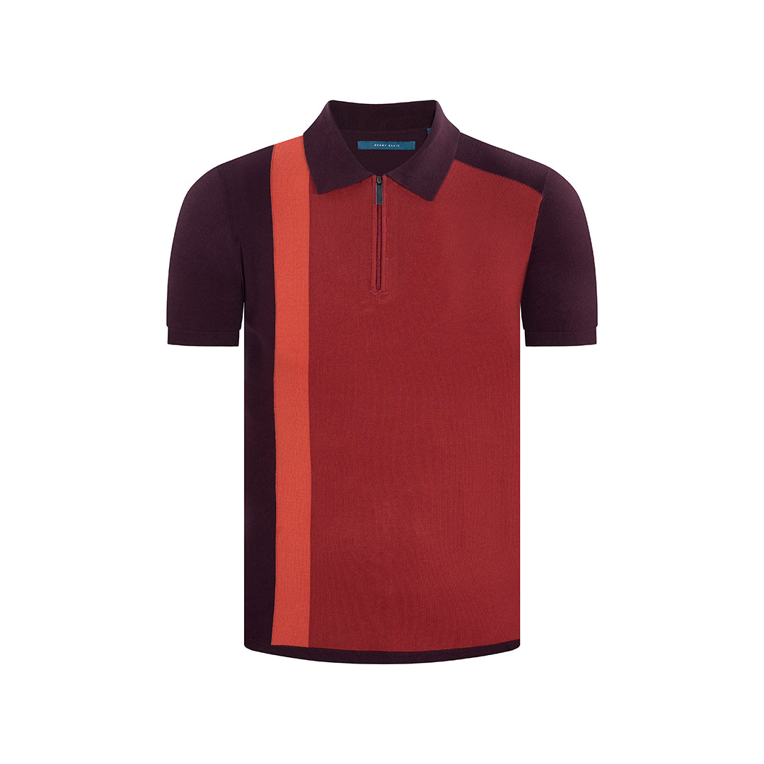 Camiseta Tipo Polo en color VinoTinto de Perry Ellis CM00130151