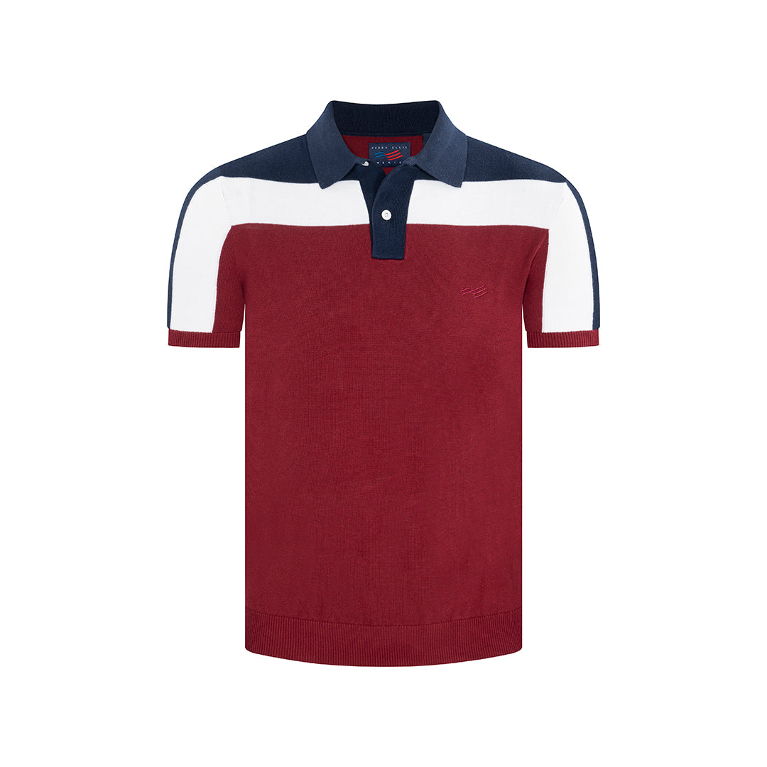 Camiseta Tipo Polo en color Rojo de Perry Ellis CM00131171