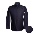 Camisa Sport Spread Collar Classic Fit Perry Ellis CS00699B - Azul Oscuro - Frente ghost mannequin
