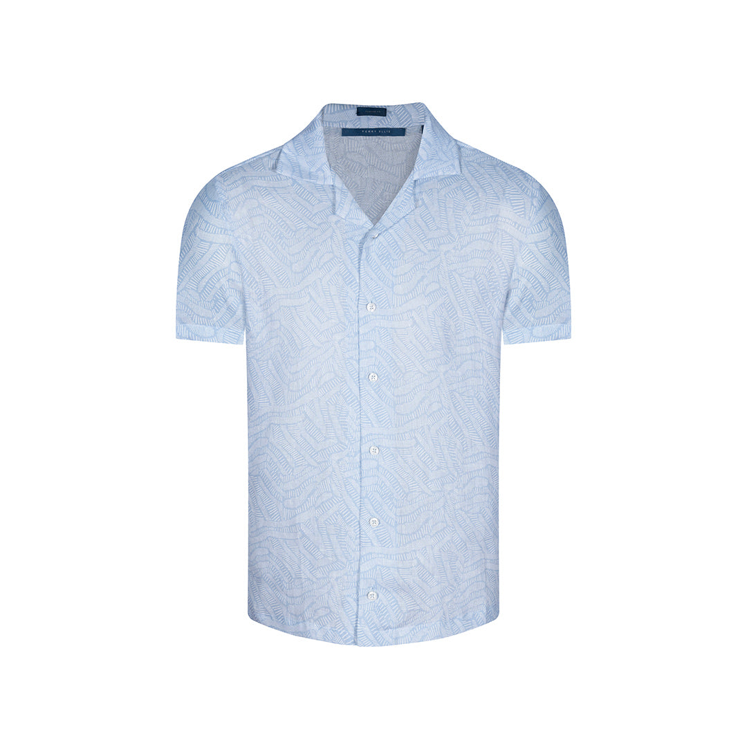 Camisa manga corta en color Azul Claro de Perry Ellis CS00881C011