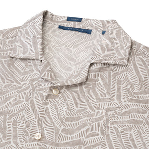 Camisa manga corta en color Habano Claro de Perry Ellis CS00881C041