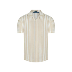 Camisa manga corta en color Habano Claro de Perry Ellis CS00886041