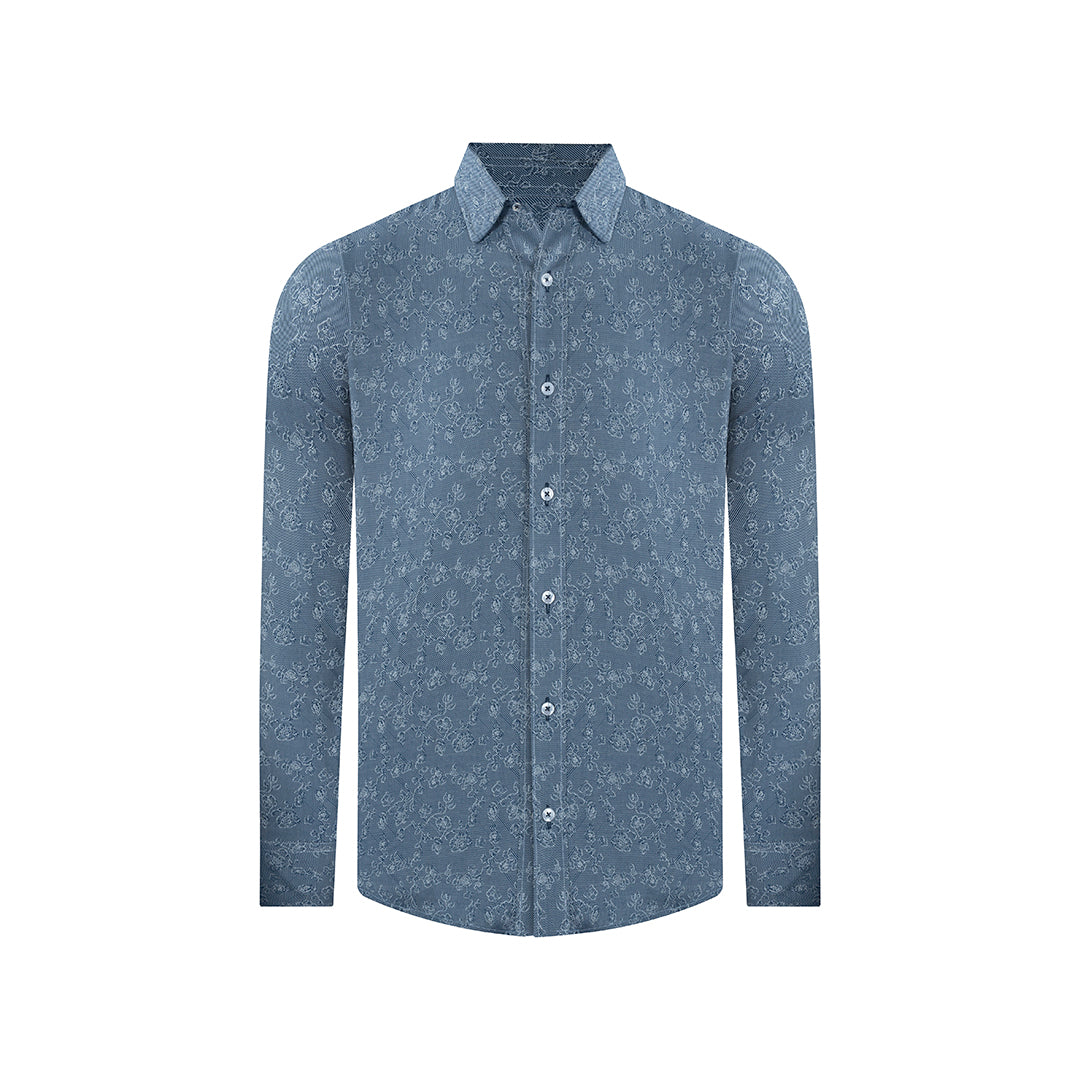 Camisa Sport en color Azul Oscuro de Perry Ellis CS00912013