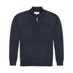 Sweater Guy Laroche Half Zip SW00071 - Azul Oscuro - Frente ghost mannequin