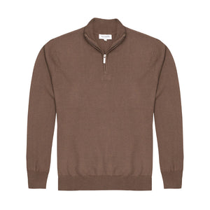 Sweater con cremallera en color Café Oscuro de Guy Laroche SW00071052